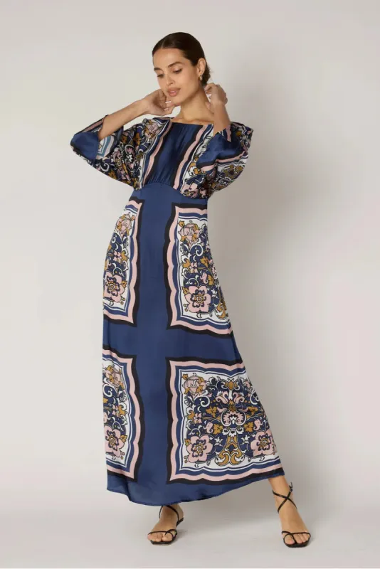 Fawn Ankle Dress in Floral Anise sold by Beau & Ro