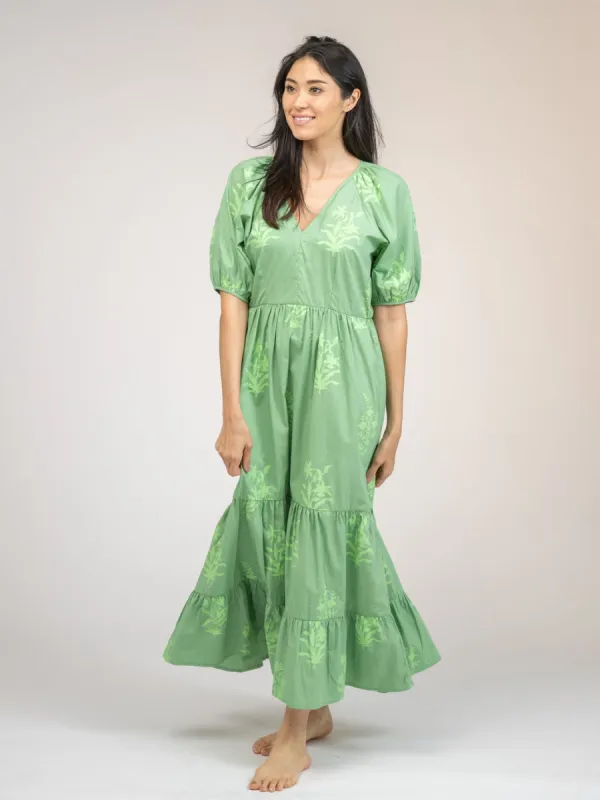 The Poppy Dress | Fern Jaipur Floral sold by Beau & Ro