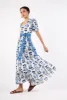 Daisy Dress in Papillon Cobalt sold by Beau & Ro