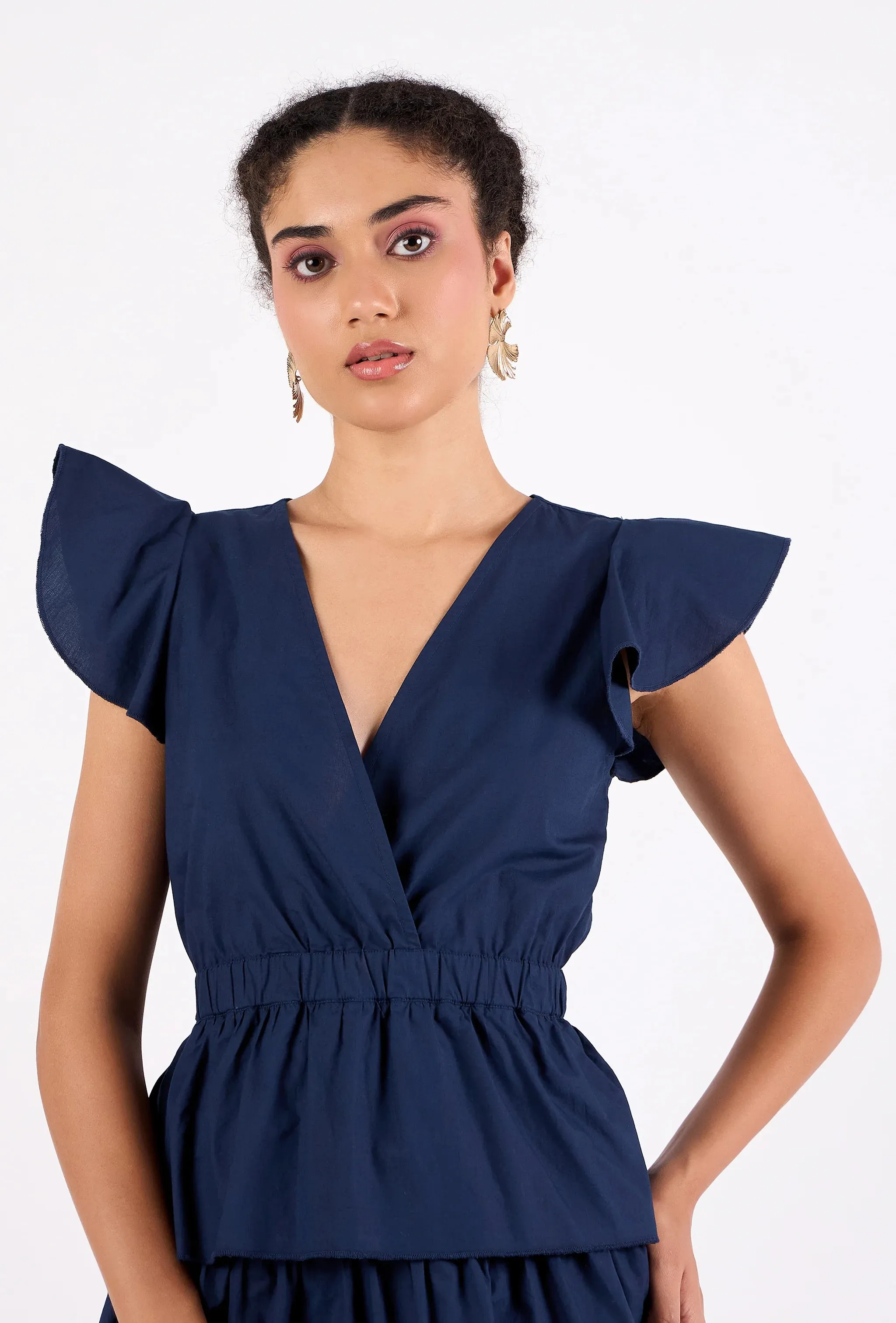 Cassie Dress in Navy sold by Beau & Ro product image thumbnail 3