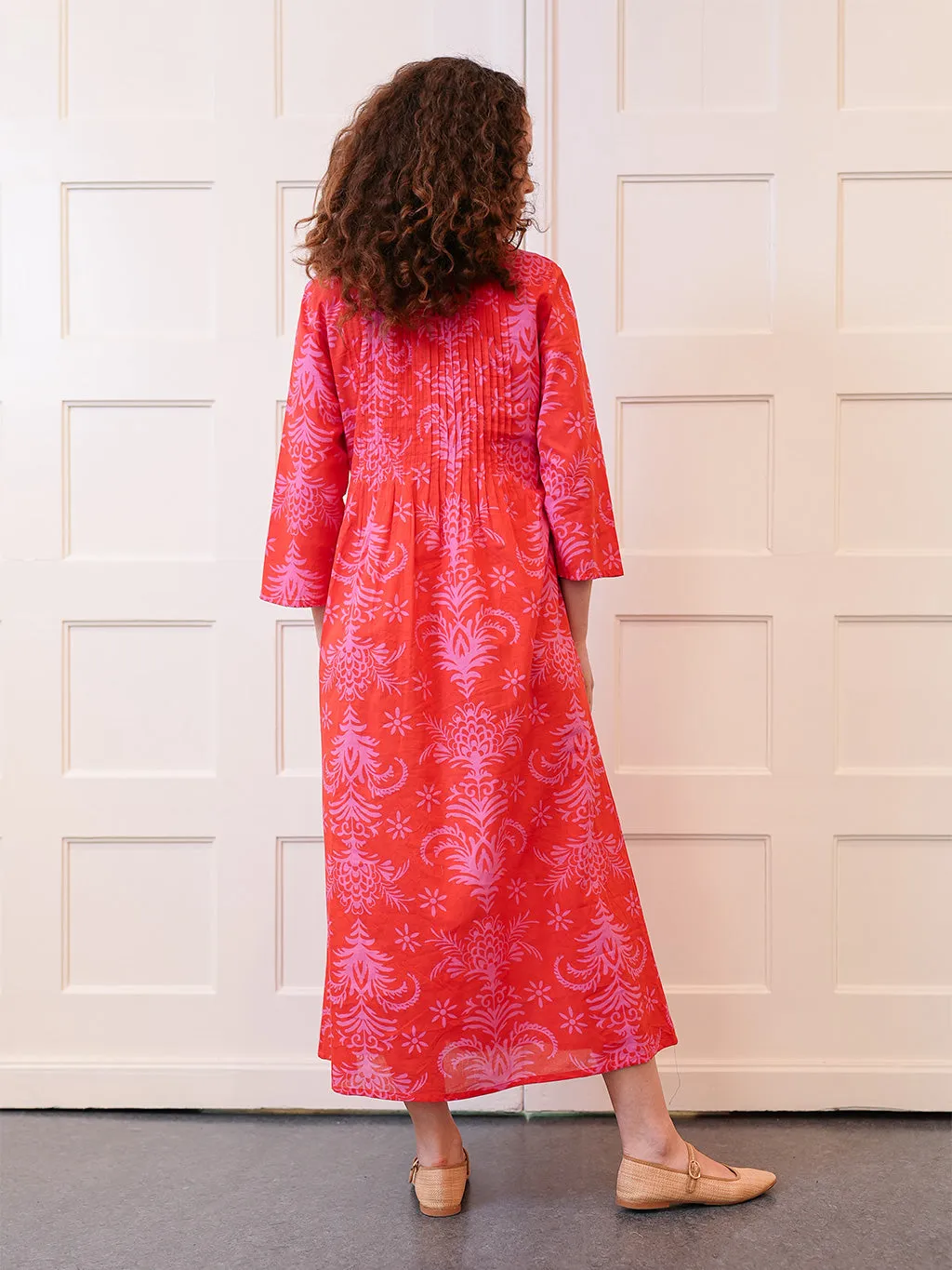 Woodruff Dress in Red Palm sold by Beau & Ro product image thumbnail 5