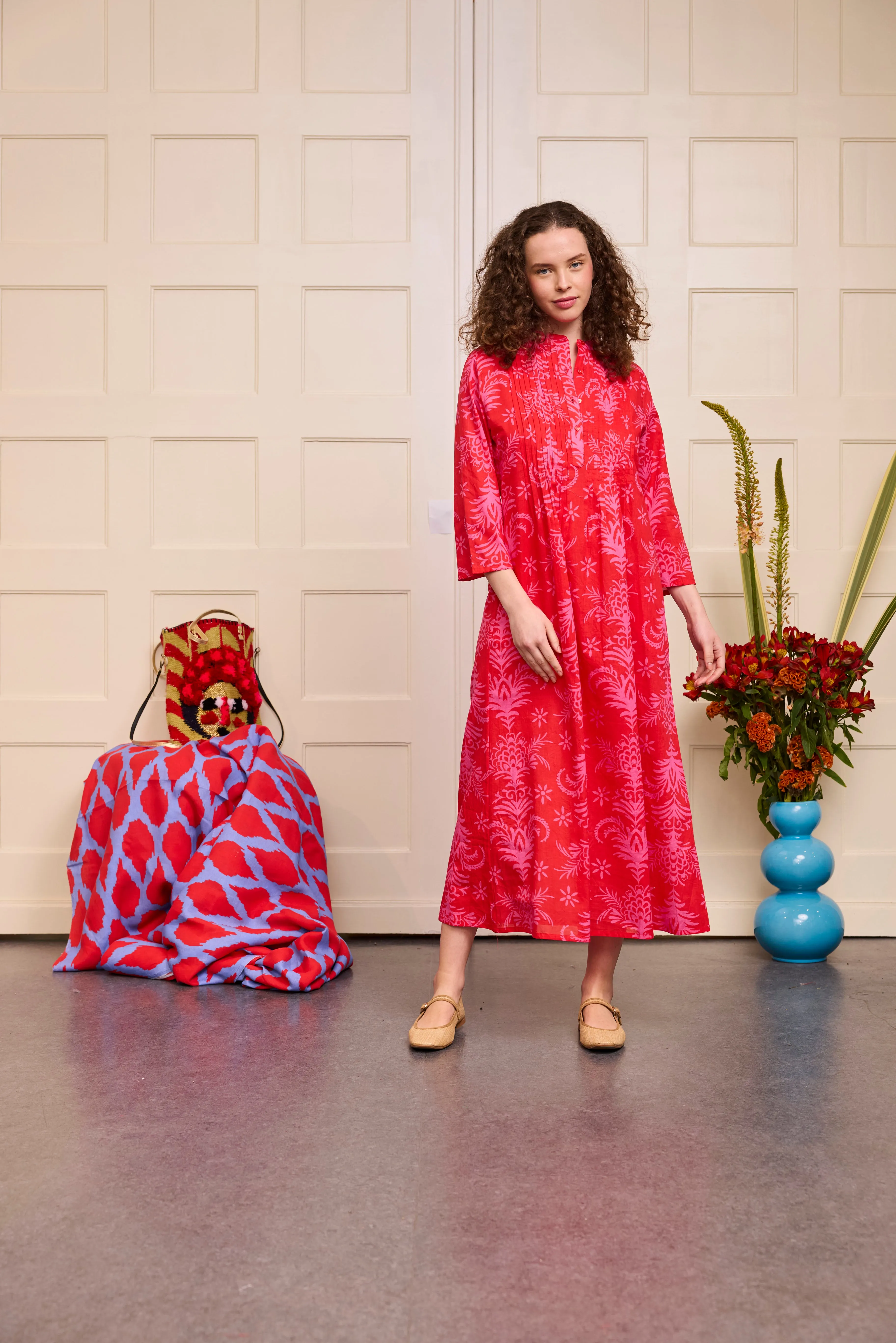 Woodruff Dress in Red Palm sold by Beau & Ro product image thumbnail 2