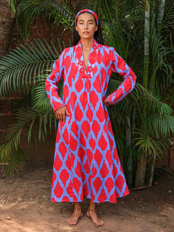 Sandalwood in Red Ikat sold by Beau & Ro