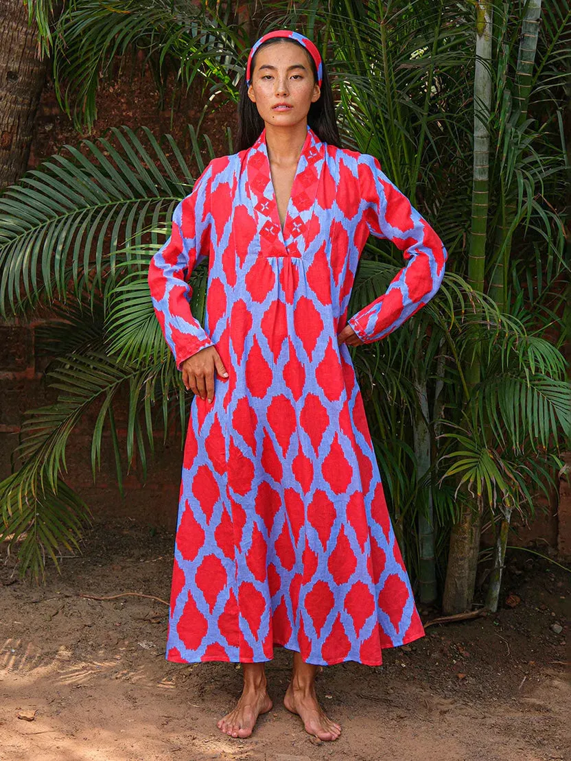 Sandalwood in Red Ikat sold by Beau & Ro