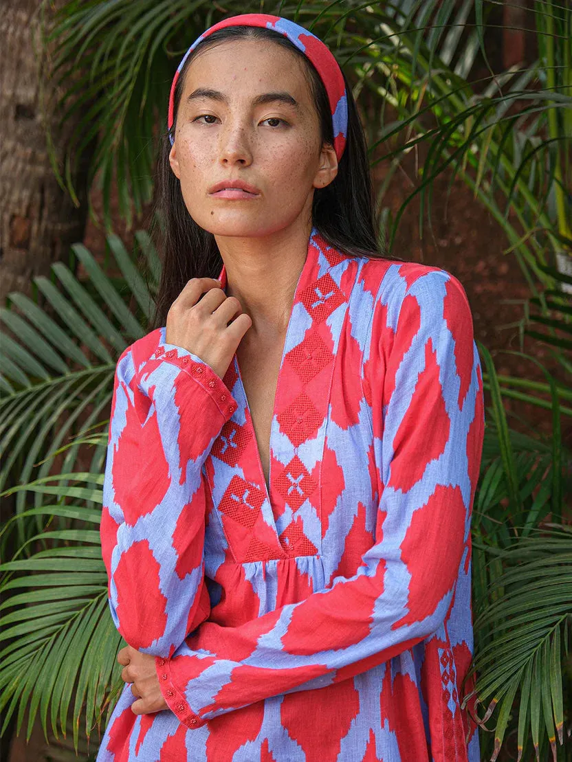 Sandalwood in Red Ikat sold by Beau & Ro product image thumbnail 3