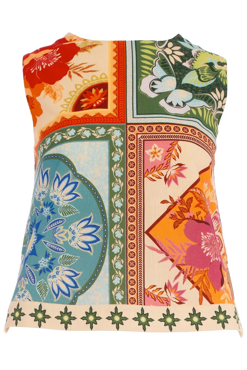 Sam Tank in Neon Tile sold by Beau & Ro