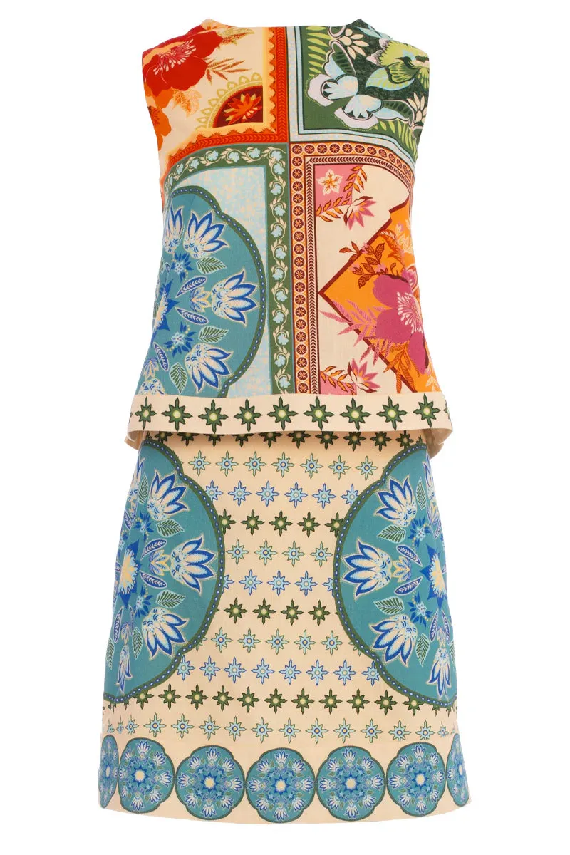 Saylor Skirt in Neon Tile sold by Beau & Ro product image thumbnail 2