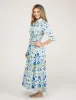 The Eloise Dress | White Folk Flower sold by Beau & Ro