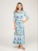 The Eloise Dress | White Folk Flower sold by Beau & Ro