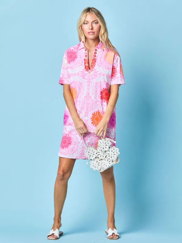 Rhodes Dress in Blush Jardin sold by Beau & Ro