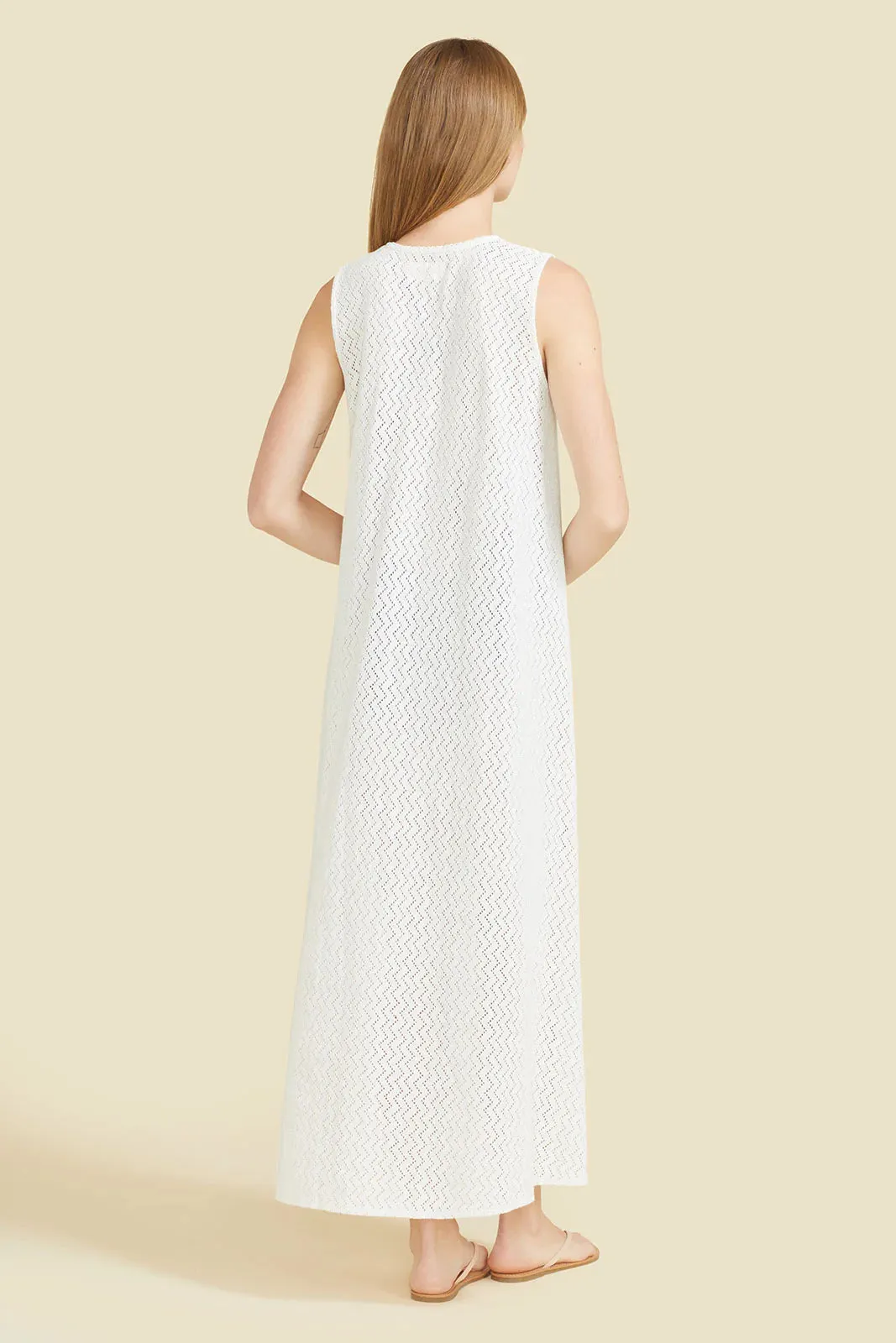 Sorrento Dress in White Crochet sold by Beau & Ro product image thumbnail 3