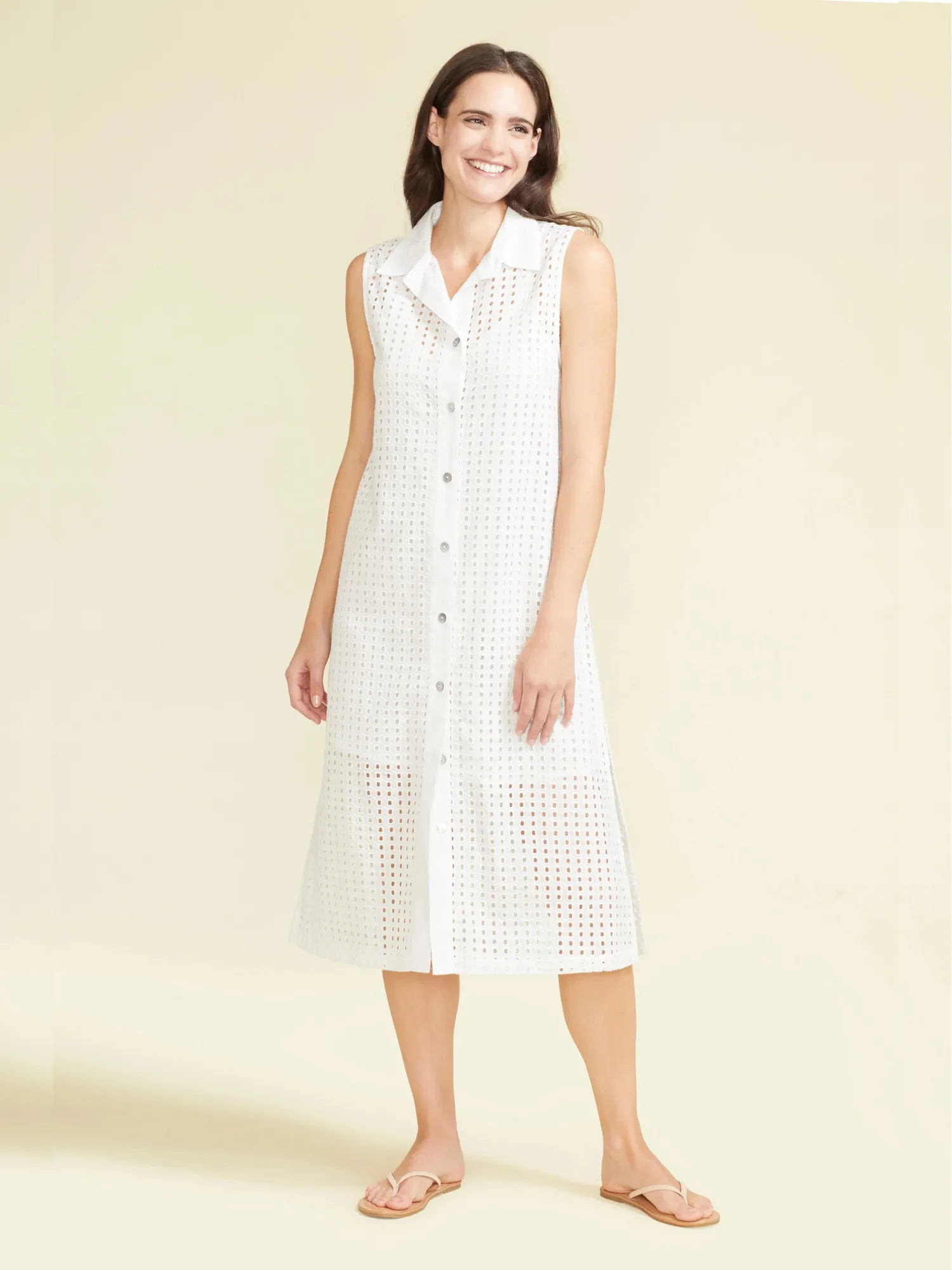 Sofia Dress in White sold by Beau & Ro