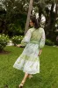 Flounce Dress in Lake/Celery Lily of the Valley sold by Beau & Ro