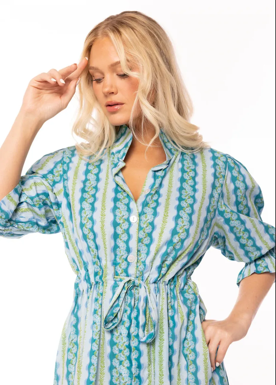 Catherine Dress in Hyannis Hydrangea sold by Beau & Ro product image thumbnail 2