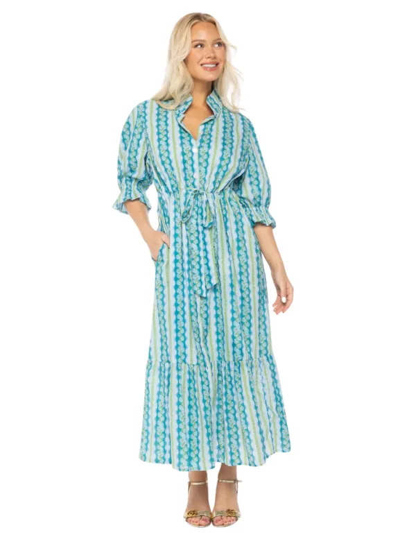 Catherine Dress in Hyannis Hydrangea sold by Beau & Ro