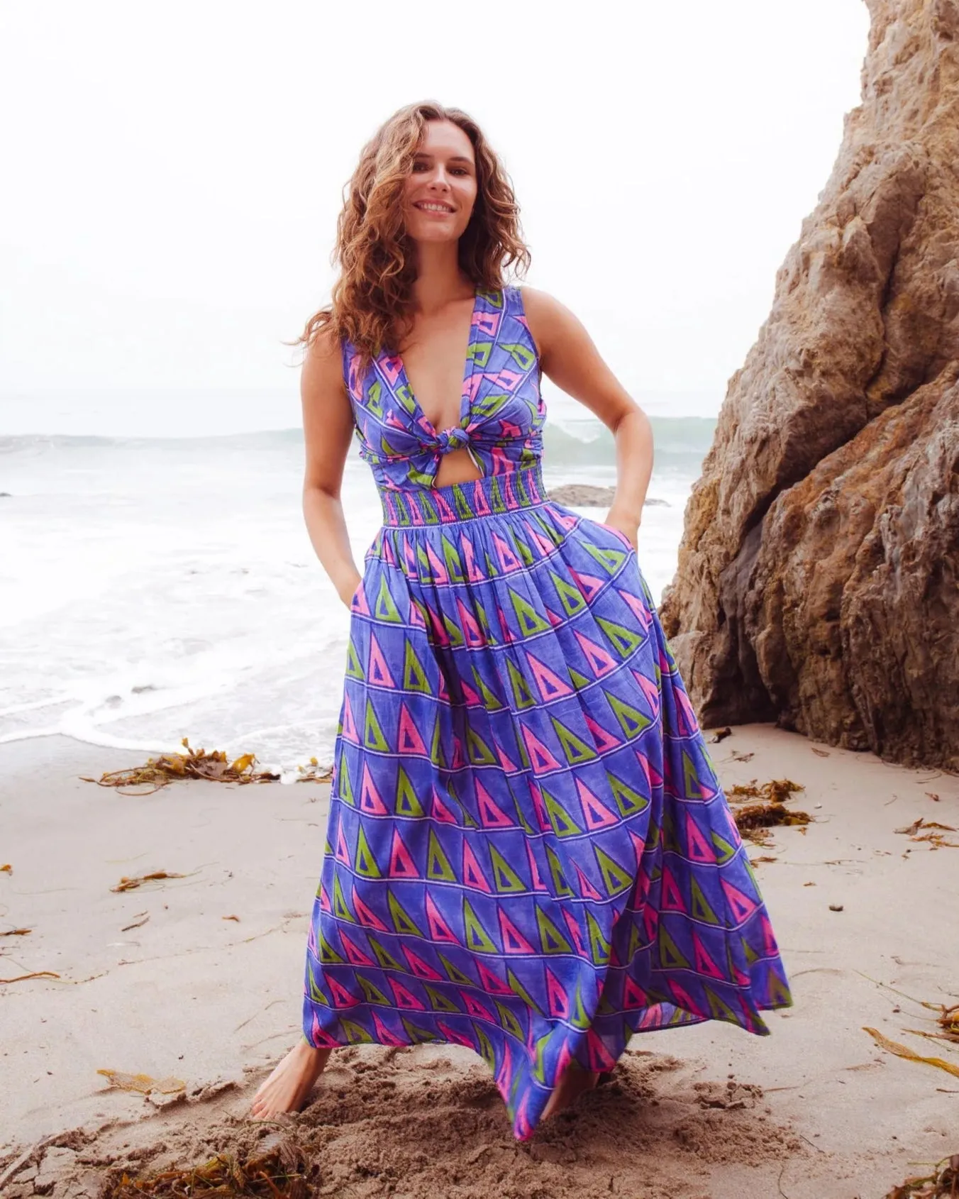 Willow Maxi in Triangle Print sold by Beau & Ro product image thumbnail 3