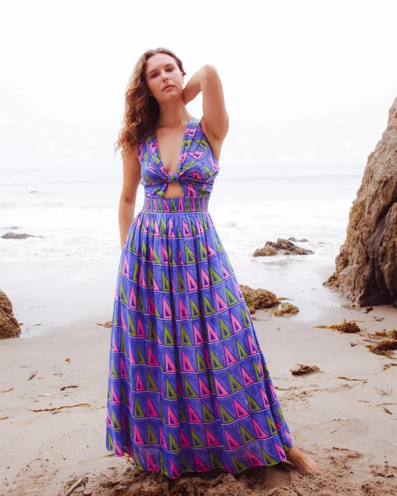 Willow Maxi in Triangle Print sold by Beau & Ro product image thumbnail 2