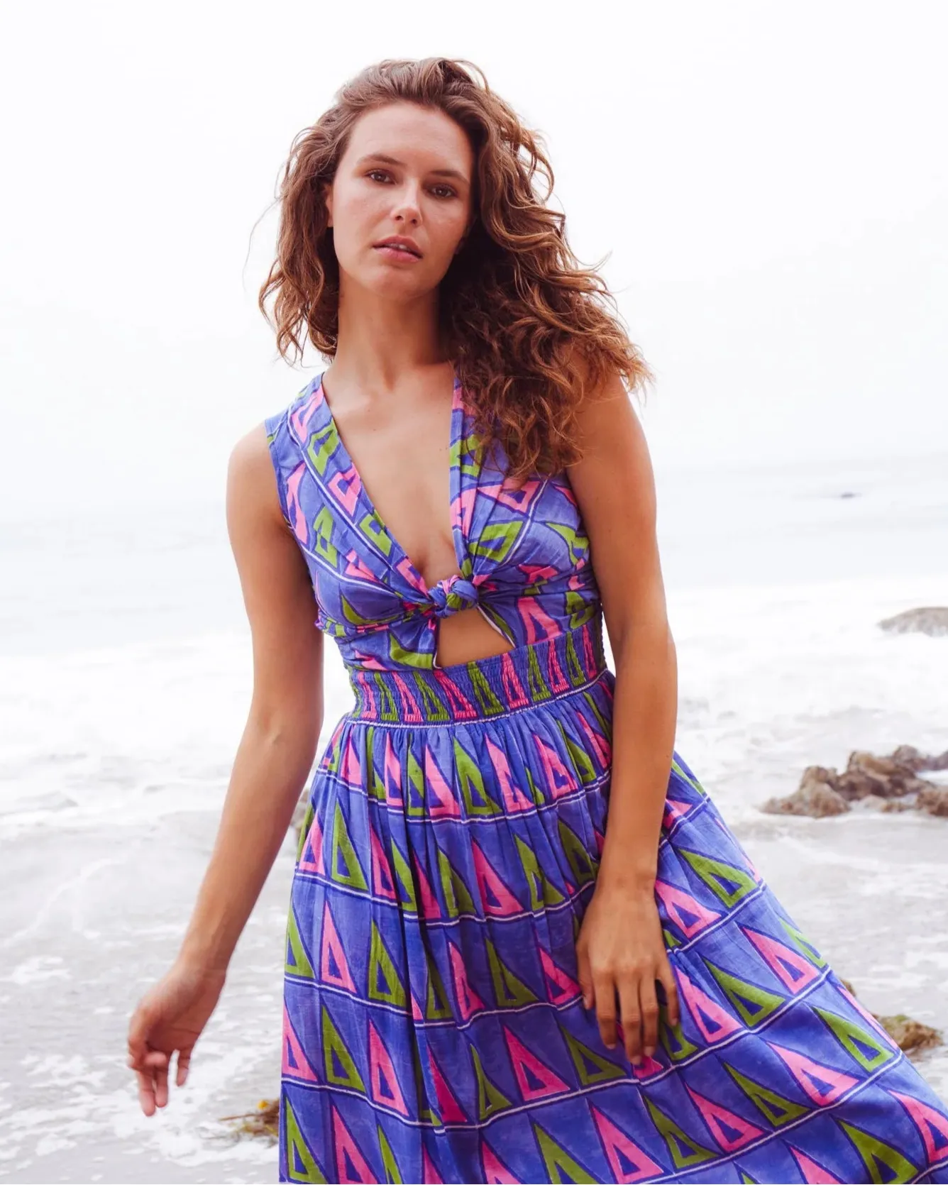 Willow Maxi in Triangle Print sold by Beau & Ro product image thumbnail 5