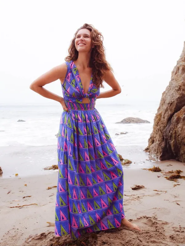 Willow Maxi in Triangle Print sold by Beau & Ro