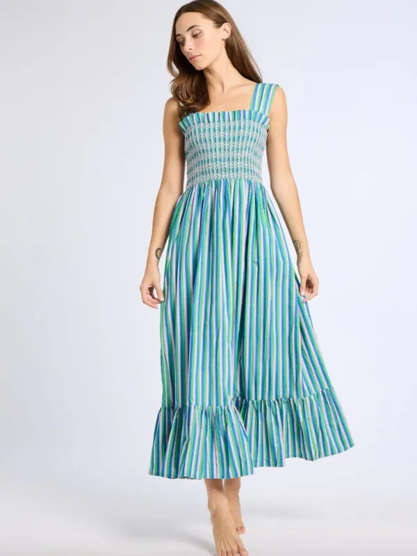 Garden Dress in Printemps Stripe sold by Beau & Ro