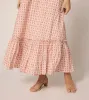 Magnolia Ankle Dress in Bellini Peach sold by Beau & Ro