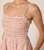 Magnolia Ankle Dress in Bellini Peach sold by Beau & Ro