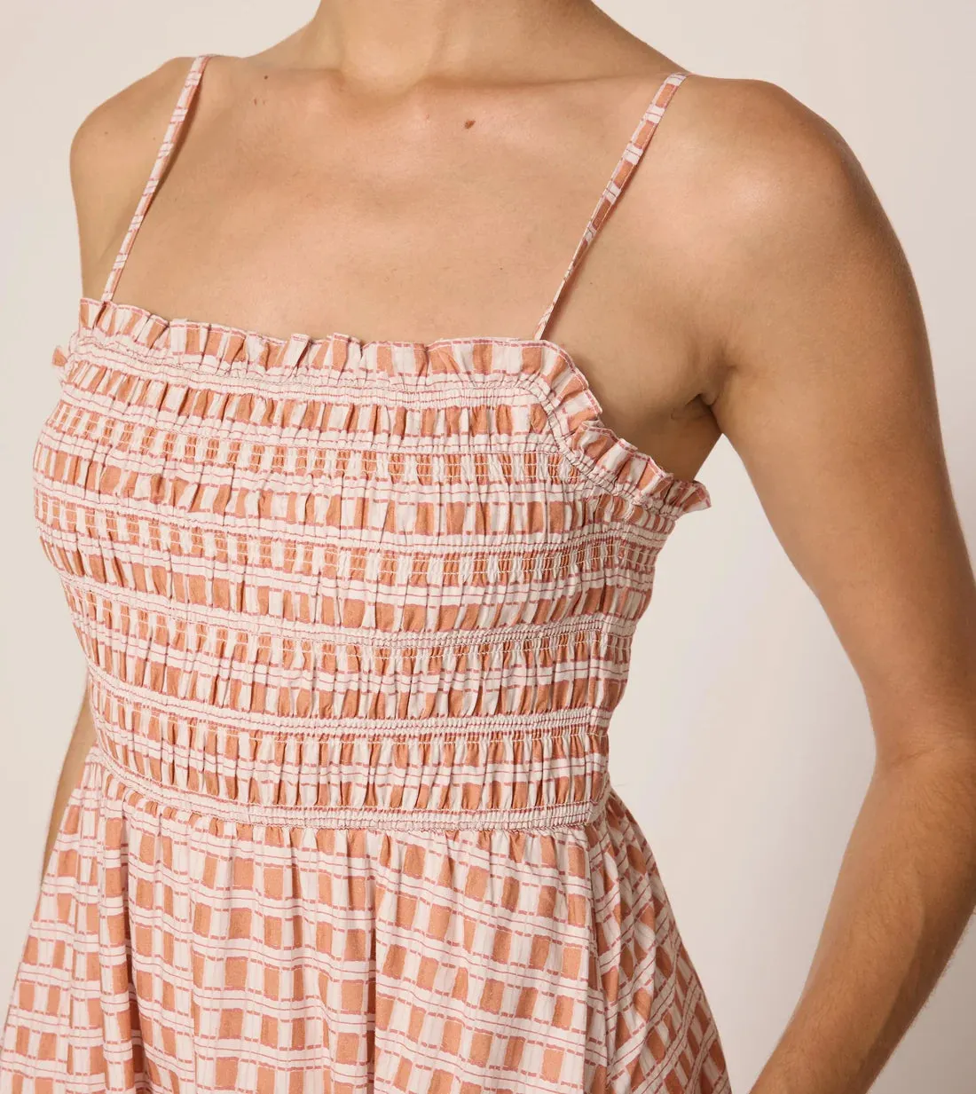 Magnolia Ankle Dress in Bellini Peach sold by Beau & Ro product image thumbnail 2