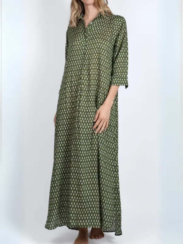 Gael Dress in Olive sold by Beau & Ro