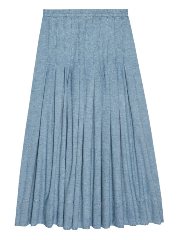 The Rhythm Skirt in Boiler Wash sold by Beau & Ro