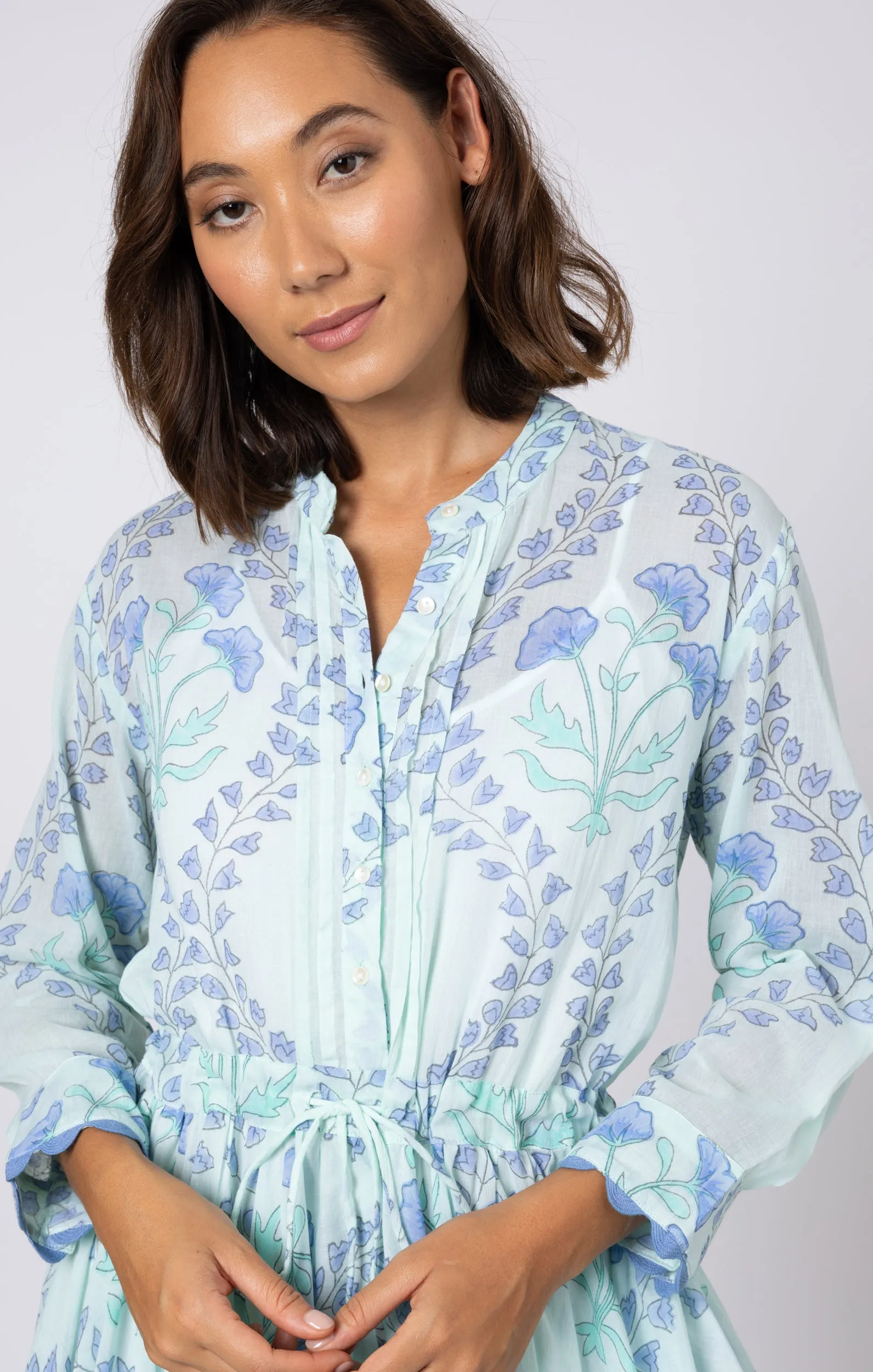 Aqua & Blue Mini Dress sold by Beau & Ro product image thumbnail 3