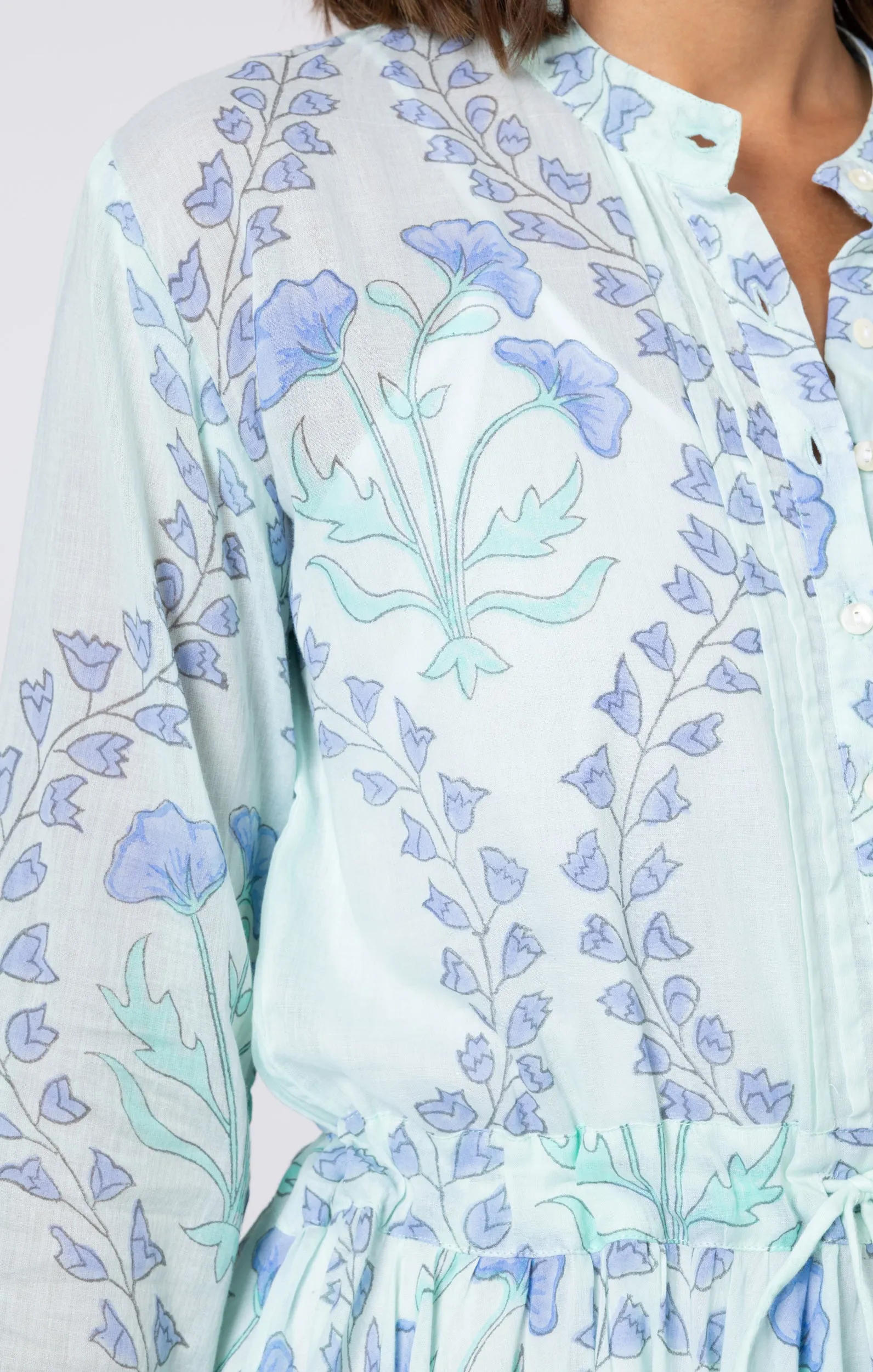 Aqua & Blue Mini Dress sold by Beau & Ro product image thumbnail 4