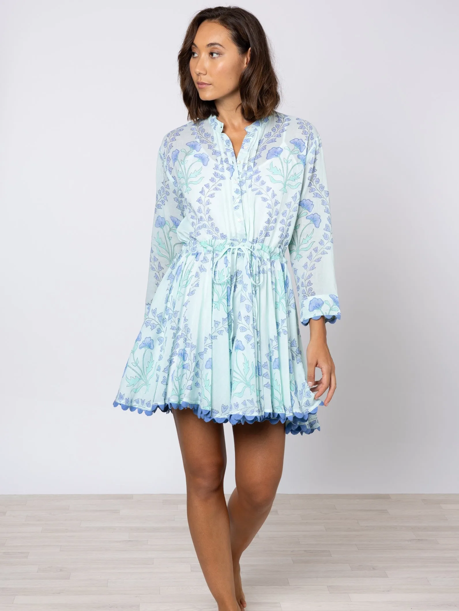 Aqua & Blue Mini Dress sold by Beau & Ro