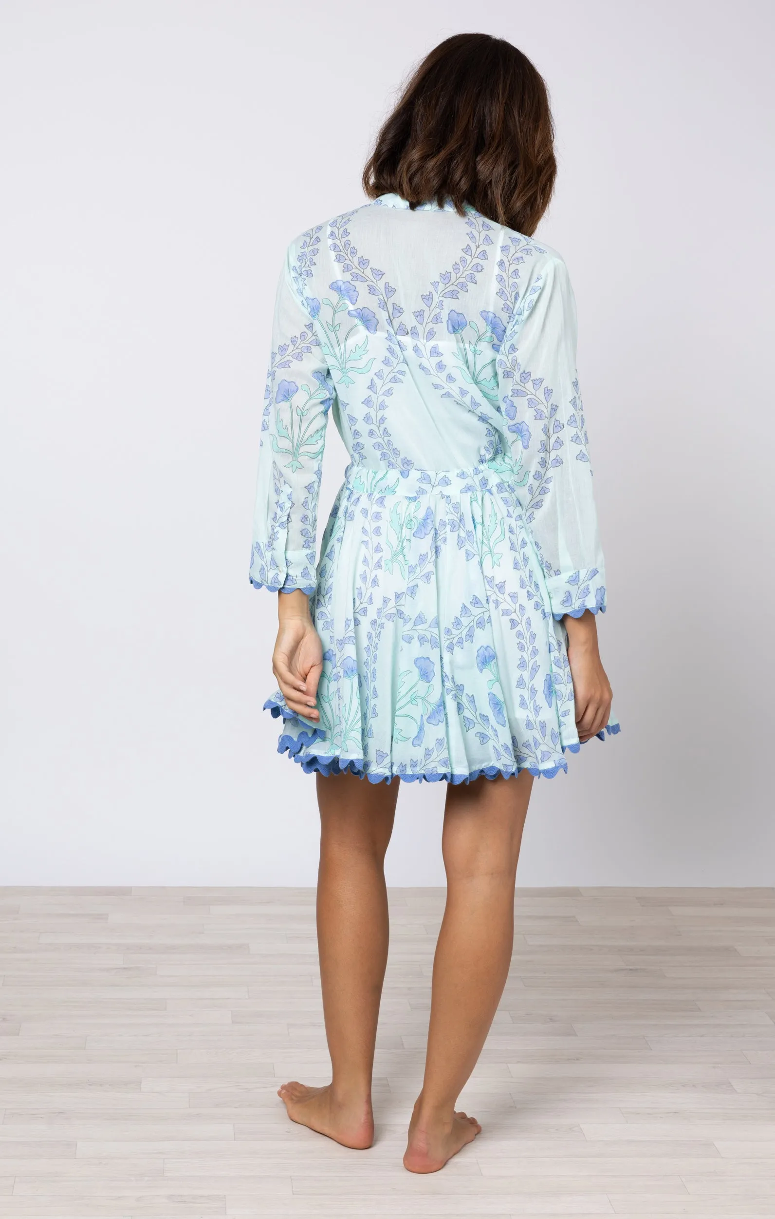 Aqua & Blue Mini Dress sold by Beau & Ro product image thumbnail 5