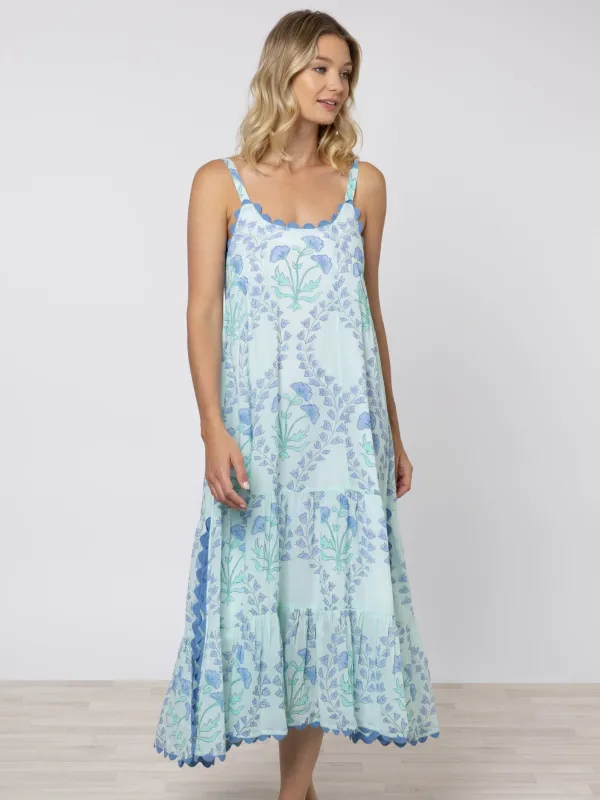 Aqua & Blue Maxi Dress sold by Beau & Ro