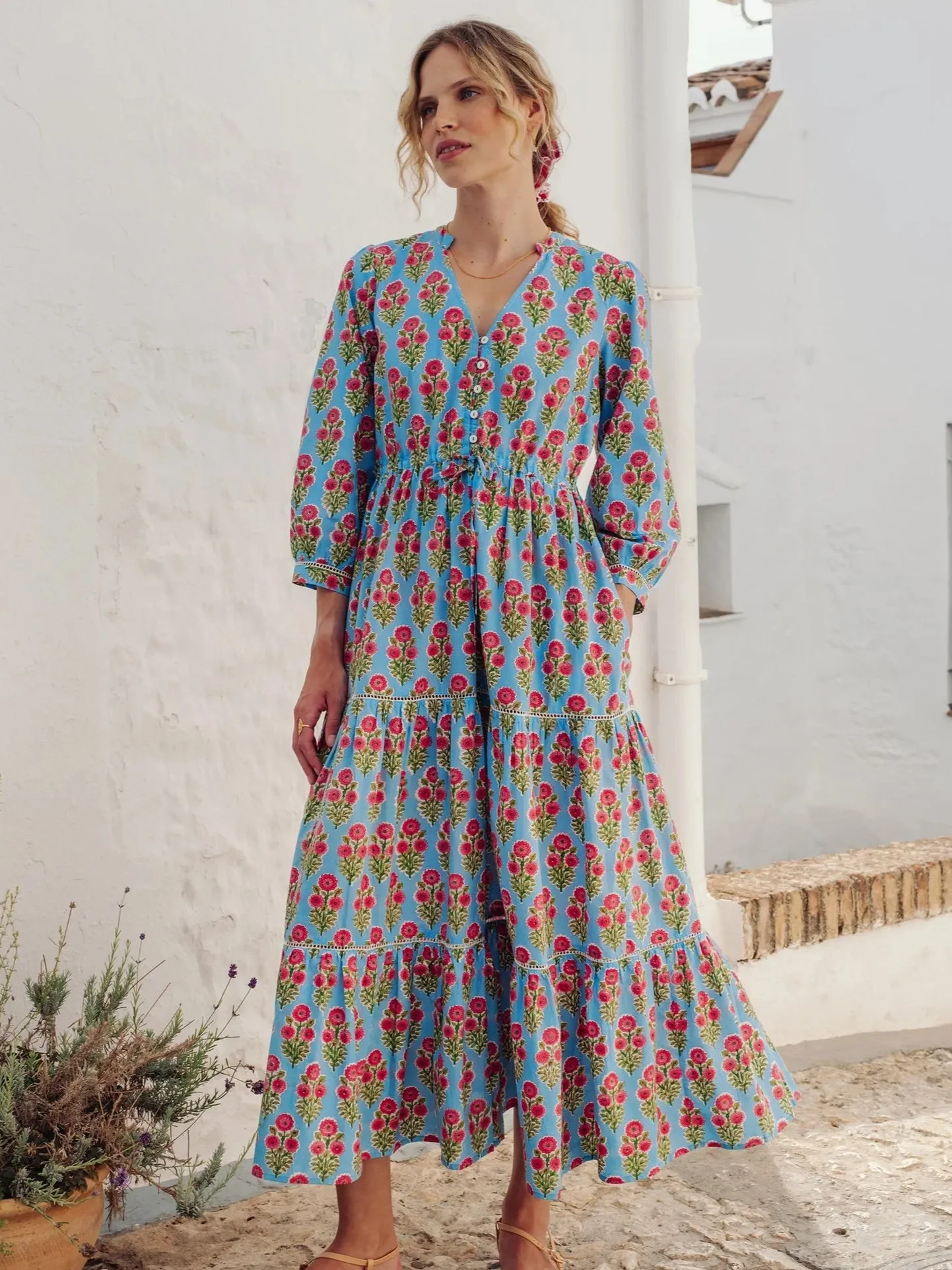 Maria Dress in Island Buta sold by Beau & Ro