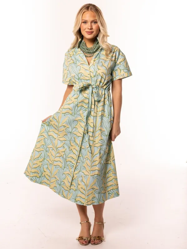 Bria Dress in Growing Green sold by Beau & Ro