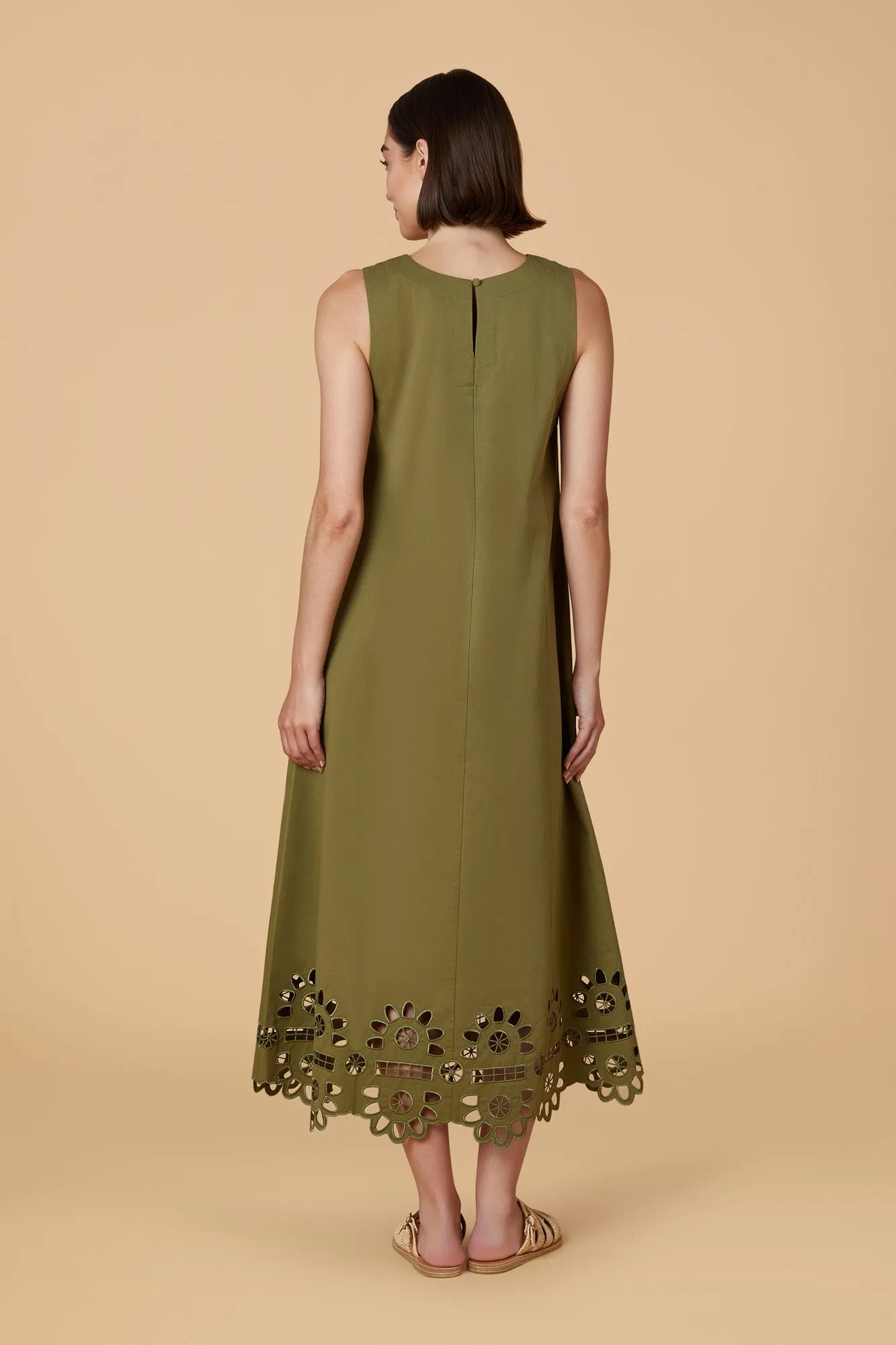 Dani Dress in Olive sold by Beau & Ro product image thumbnail 3