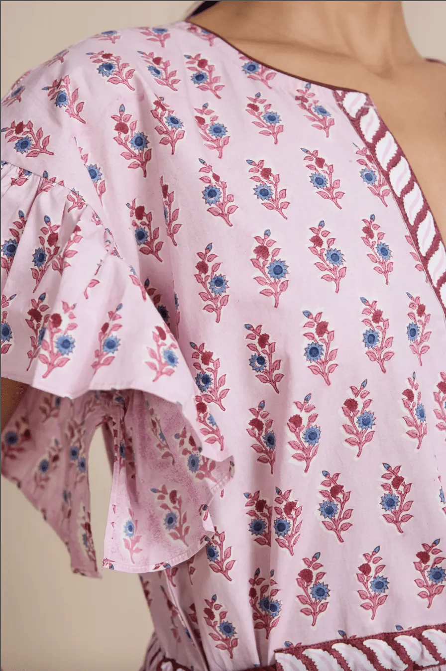 Anna Dress in Lavender Sunflower sold by Beau & Ro product image thumbnail 2