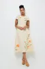 Necaise Dress in Light Yellow sold by Beau & Ro