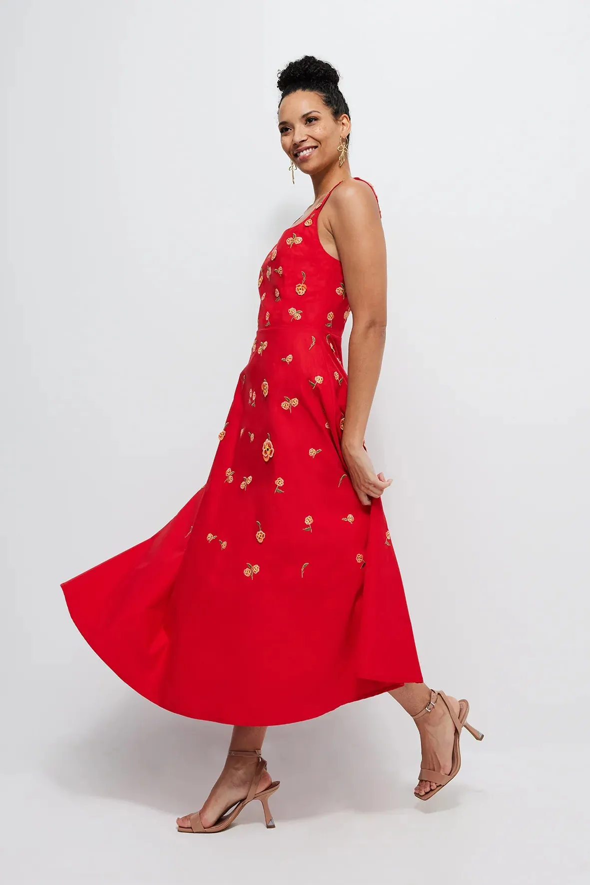 Amarcia Dress in Red sold by Beau & Ro product image thumbnail 2