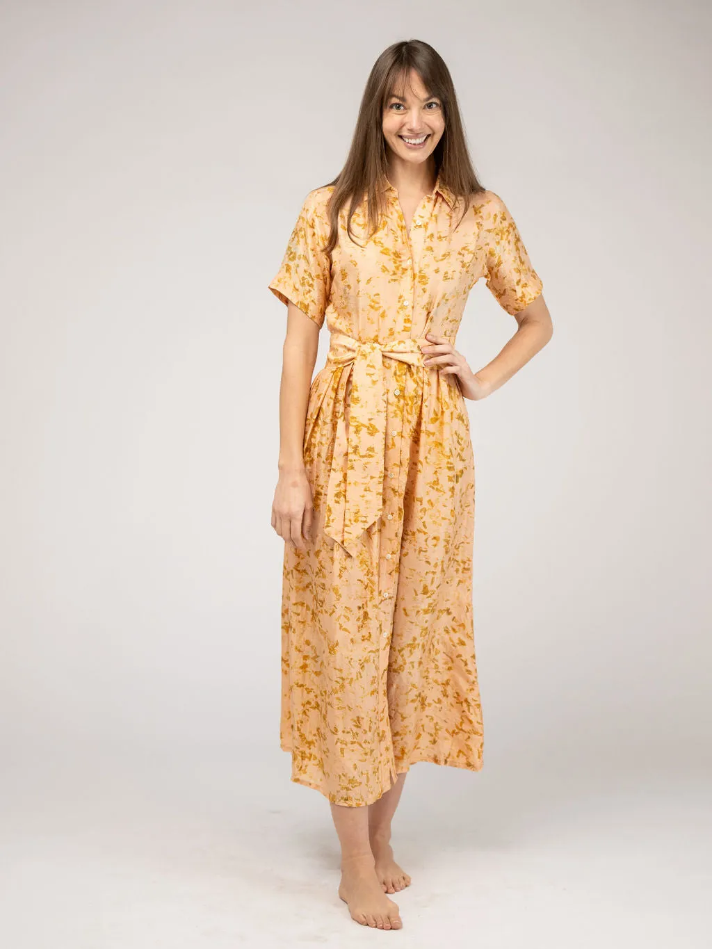 The Elle Maxi Dress | Eco Marigold Blush sold by Beau & Ro