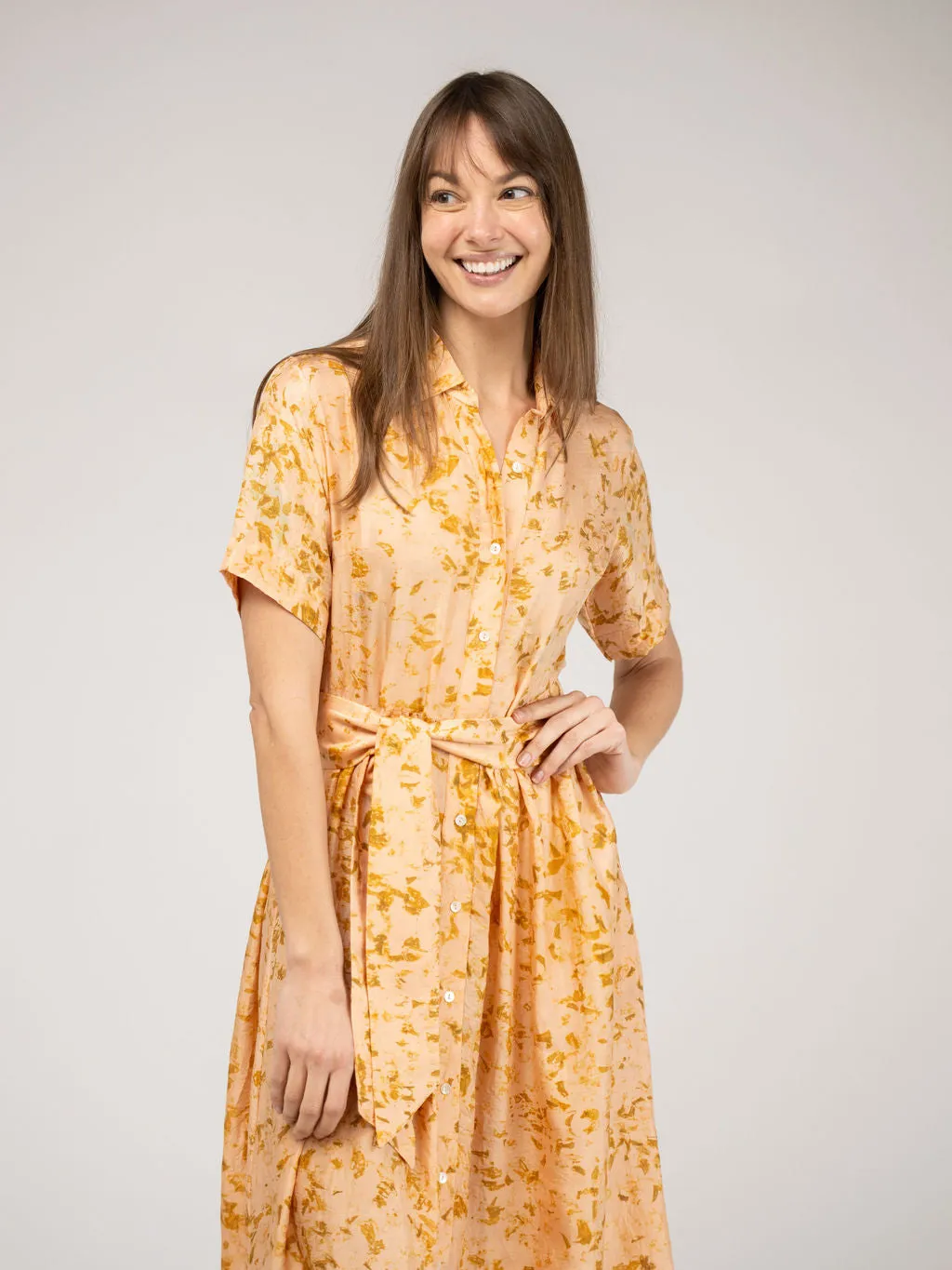 The Elle Maxi Dress | Eco Marigold Blush sold by Beau & Ro product image thumbnail 3