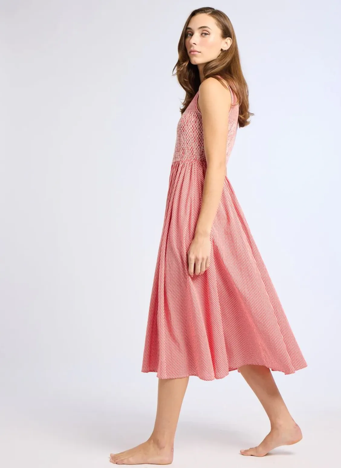 Coco Dress in Red Gingham sold by Beau & Ro product image thumbnail 2