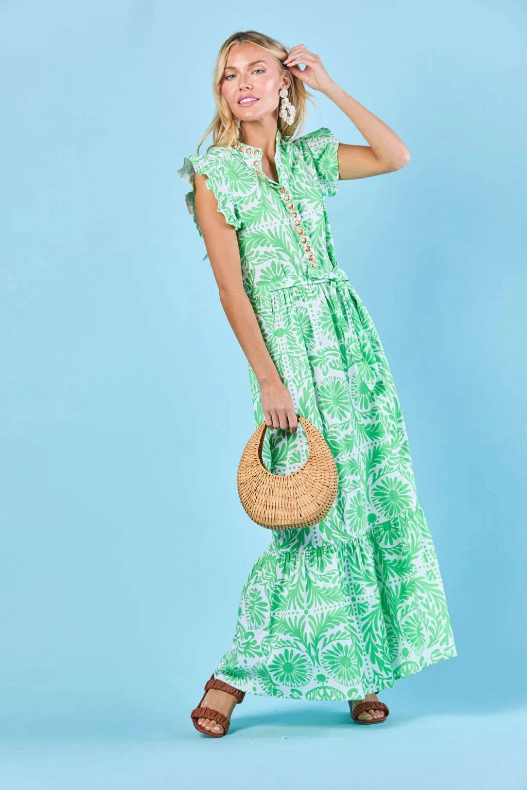 Taylor Dress in Medow Jardin sold by Beau & Ro product image thumbnail 3