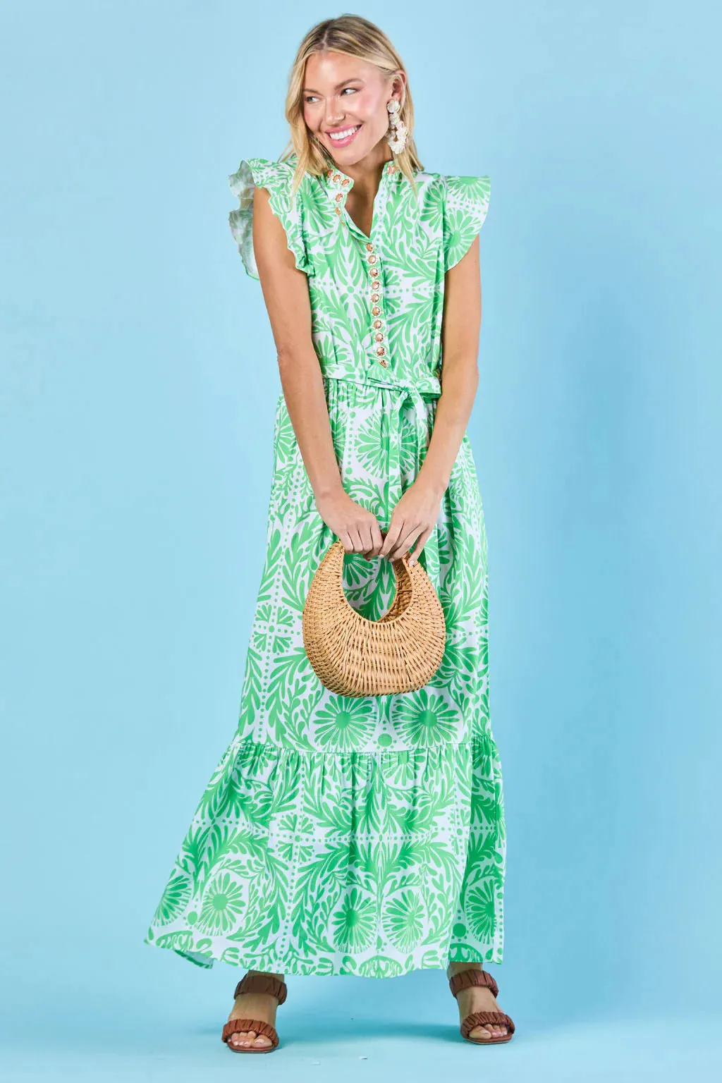 Taylor Dress in Medow Jardin sold by Beau & Ro product image thumbnail 4