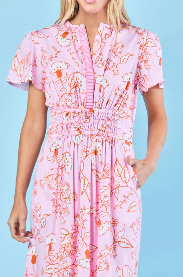 Eloise Dress in Blush Blooms sold by Beau & Ro product image thumbnail 5