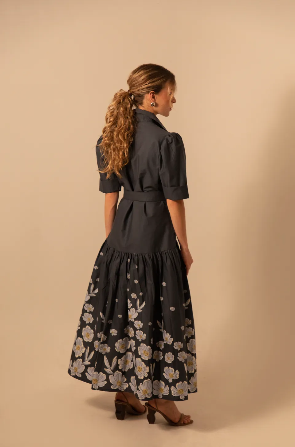 Danna Maxi in Navy Daisy sold by Beau & Ro product image thumbnail 3