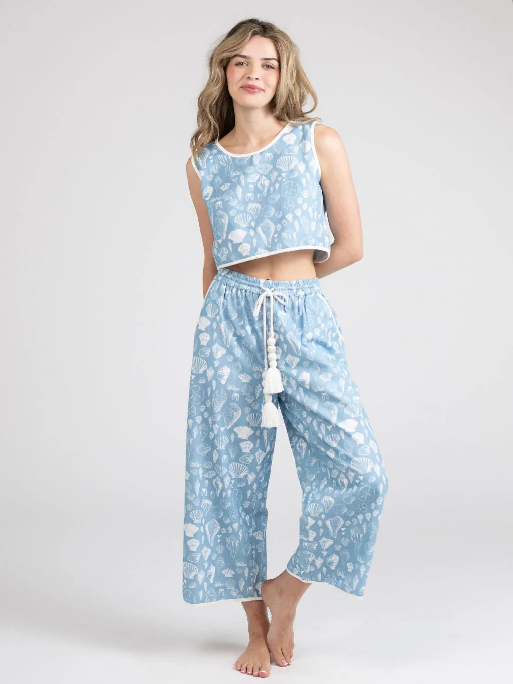 The Beach Pant | Blue Shells sold by Beau & Ro product image thumbnail 4