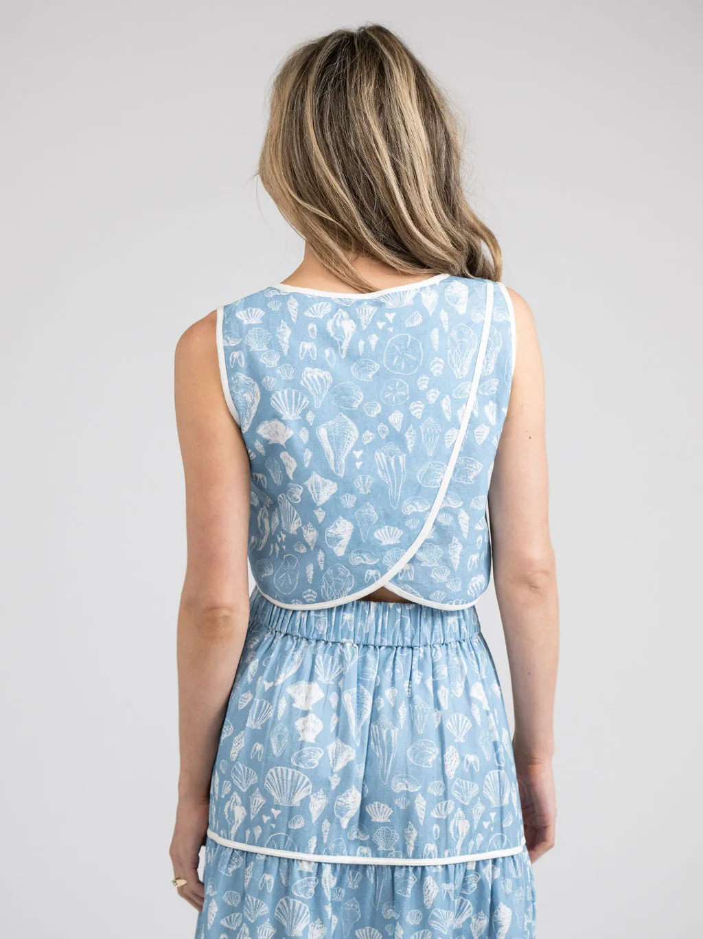 The Beach Tank | Blue Shells sold by Beau & Ro product image thumbnail 4
