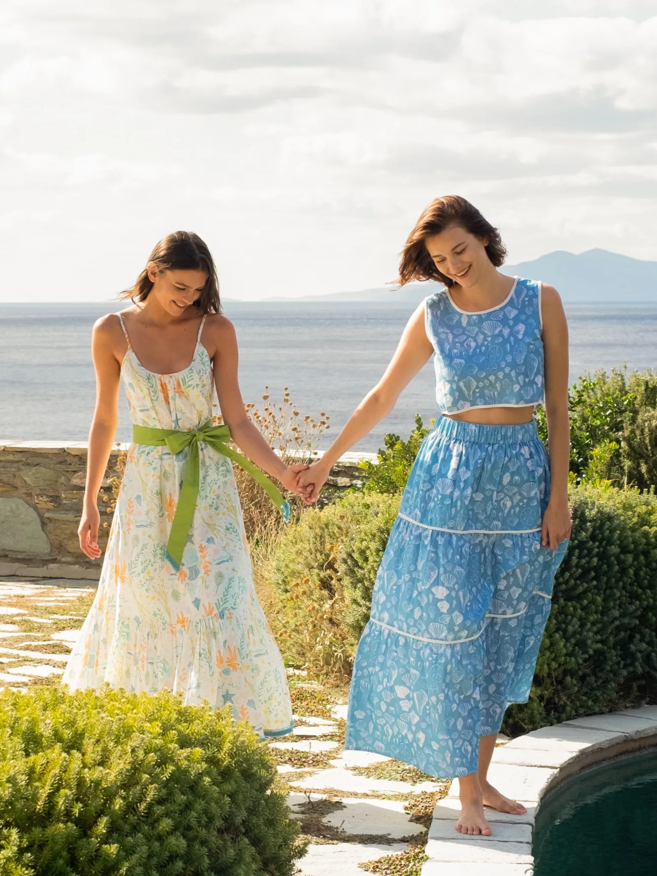 The Abby Skirt | Blue Shells sold by Beau & Ro product image thumbnail 2